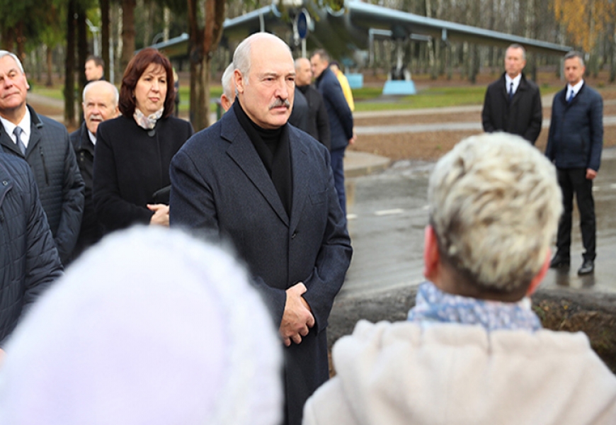 Президент Беларуси посетил Оршанский район Витебской области