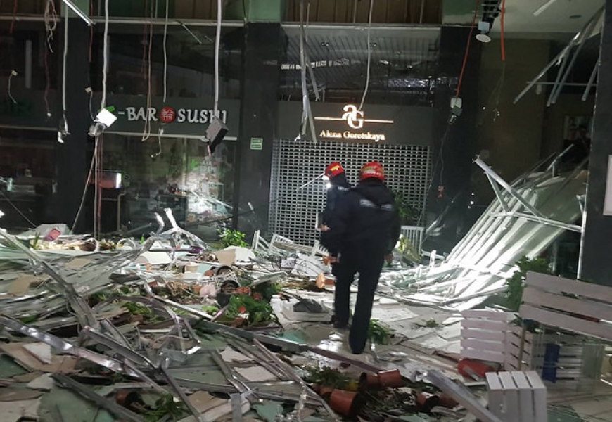 СК Беларуси устанавливает обстоятельства обрушения потолка в Минском ТЦ