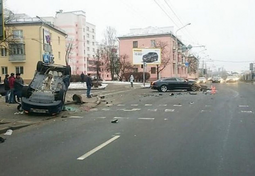Серьёзная авария на улице Орловской в Минске
