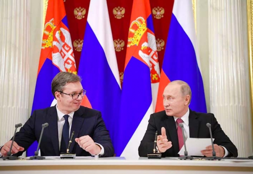 Визит Путина в Сербию: Белград приветствовал его салютом и звоном колоколов