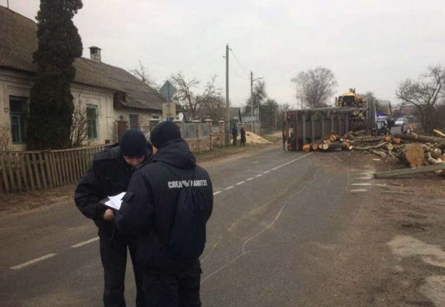 Смертельное ДТП в Ружанах с участием лесовоза