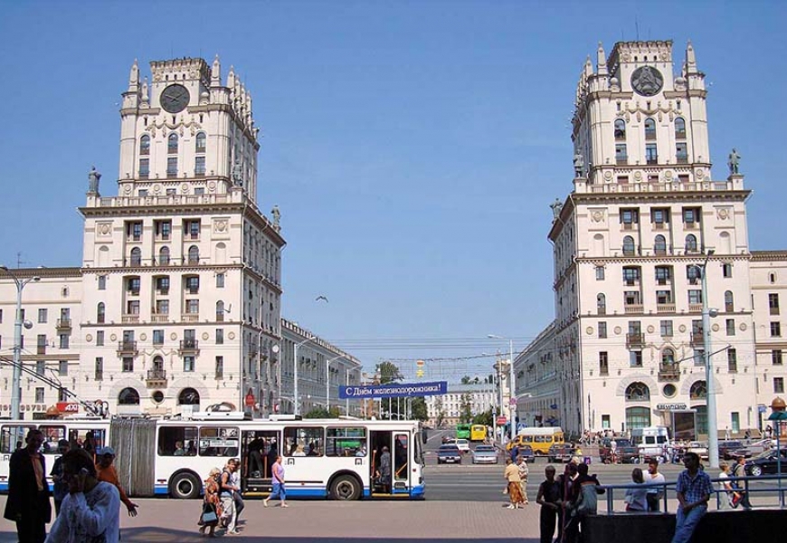 Большего всего туристов в Минске из России